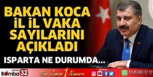 İl İl vaka sayılarını paylaştı