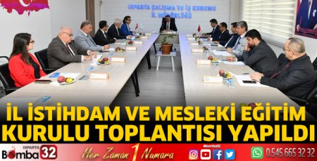 İl İstihdam ve Mesleki Eğitim Kurulu toplantısı yapıldı