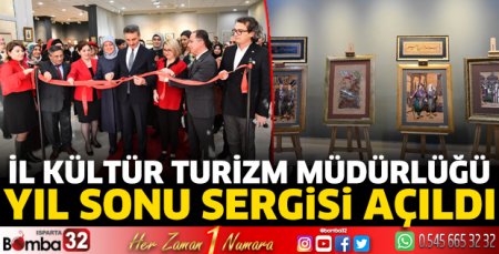 İl Kültür Turizm Müdürlüğü yıl sonu sergisi açıldı