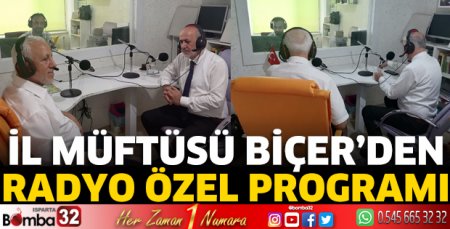 İl Müftüsü Biçer’den Radyo Özel Programı