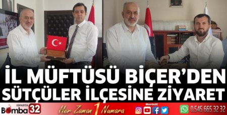 İl Müftüsü Biçer’den Sütçüler'e ziyaret