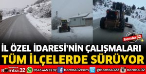 İL ÖZE İDARESİ TÜM KÖYLERDE YOLLARI ULAŞIMA AÇIYOR