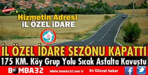 İL ÖZEL İDARE SEZONU KAPATTI