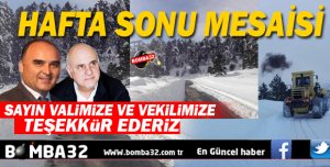 İL ÖZEL İDAREDE HAFTA SONU MESAİSİ 