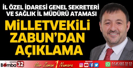 İl Özel İdaresi ve Sağlık İl Müdürlüğü atamaları ile ilgili konuştu