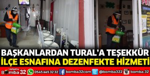 İLÇE ESNAFINA DEZENFEKTE HİZMETİ