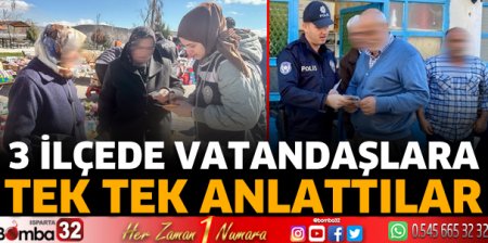 İlçelerde vatandaşa bilgilendirme