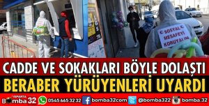 İLÇEYİ BÖYLE DOLAŞTI