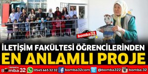 İLETİŞİM FAKÜLTESİ ÖĞRENCİLERİNDEN ANLAMLI PROJE