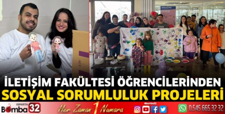 İletişim Fakültesi öğrencilerinden Sosyal Sorumluluk Projeleri