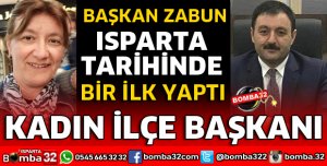 İLK DEFA BİR PARTİYE KADIN İLÇE BAŞKANI ATANDI