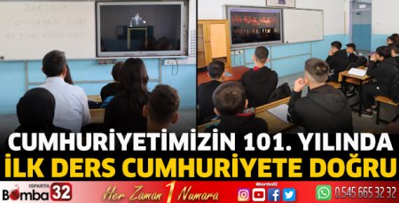 İlk ders Cumhuriyete doğru