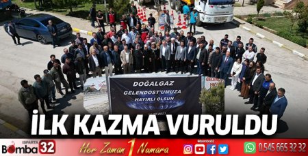 İlk kazma vuruldu