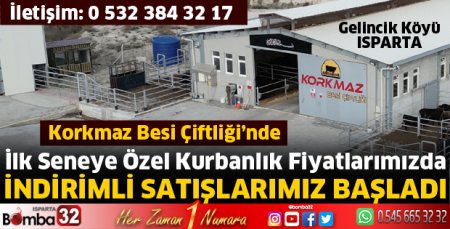 İlk seneye özel kurbanlık fiyatlarımızda indirimli satışlarımız başladı