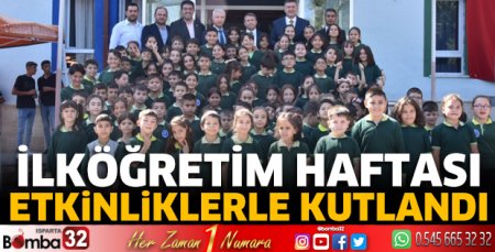 İlköğretim Haftası etkinliklerle kutlandı 