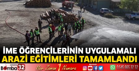 İME öğrencilerinin arazi eğitimi tamamlandı