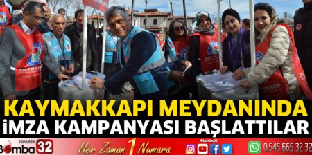 İmza kampanyası başlattılar 