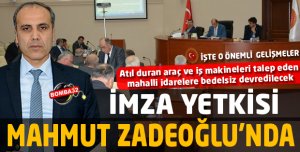 İmza yetkisi Zadeoğlu’nda