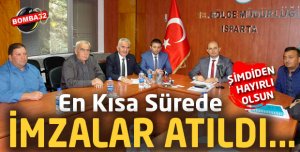 İmzalar Atıldı... En Kısa Sürede ..