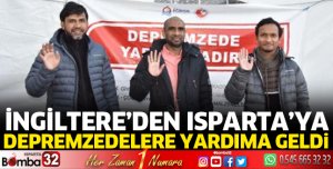 İngiltere'den depremzedelere yardıma geldi