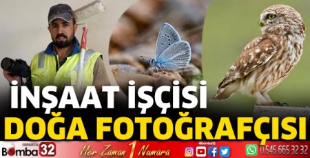 İnşaat işçisi doğa fotoğrafçısı