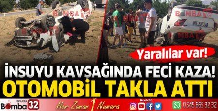 İnsuyu kavşağında kaza! Yaralılar var