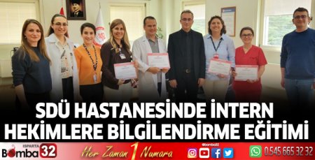 İntern hekimlere bilgilendirme eğitimi