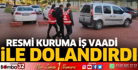 İş vaadiyle dolandırdı