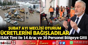 ISAK Timi ile 14 araç ve 30 personel bölgeye sevk edildi