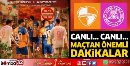 İskenderunspor - Isparta 32 Spor canlı 