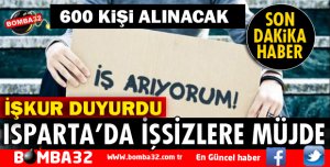 İŞKUR ALIM YAPACAK TAM 600 KİŞİ