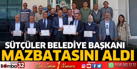 İsmail Yurdabak mazbatasını aldı