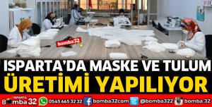 ISMEK MASKE VE TULUM ÜRETİMİ YAPIYOR