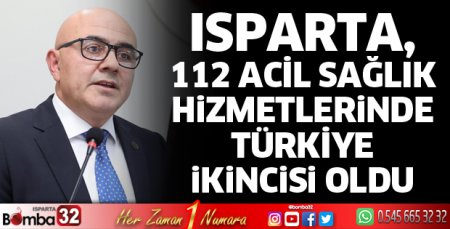Isparta, 112 Acil Sağlık Hizmetlerinde Türkiye İkincisi Oldu