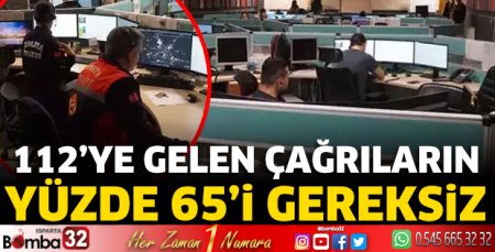 Isparta 112'ye gelen çağrılan yüzde 65'i gereksiz