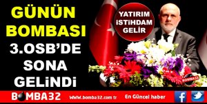 ISPARTA 3. OSB'DE SONA GELİNDİ