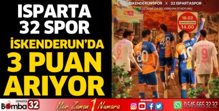 Isparta 32 Spor 3 puan arıyor