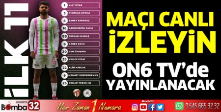 Isparta 32 Spor – İnegölspor maçını canlı izleyin