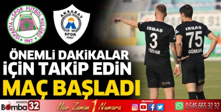 Isparta 32 Spor - Aksarayspor maçı 