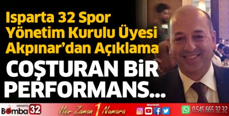 Isparta 32 Spor coşturan bir performans sergiliyor