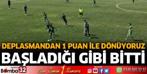 Isparta 32 Spor deplasmandan 1 puan ile dönüyor