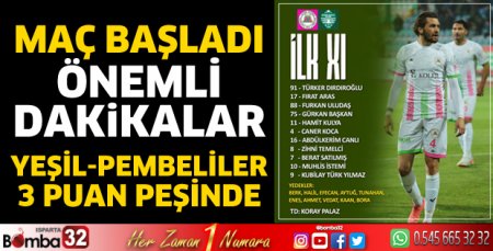 Isparta 32 Spor - Kırklarelispor canlı anlatım 