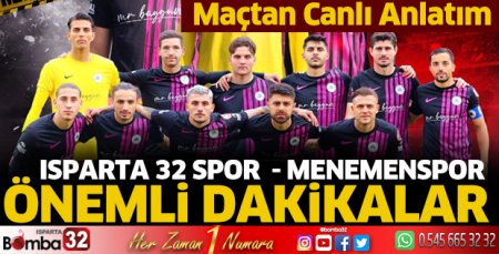 Isparta 32 Spor - Menemenspor maçı canlı