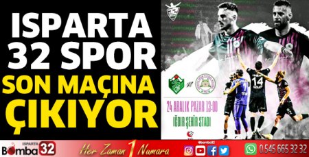 Isparta 32 Spor son maçına çıkıyor