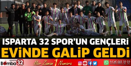 Isparta 32 Spor’un gençleri galip geldi 