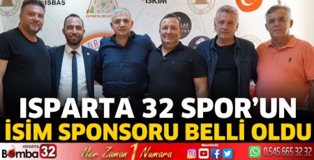 Isparta 32 Spor’un isim sponsoru belli oldu