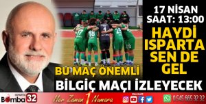 Isparta 32 Spor'un önemli maçı