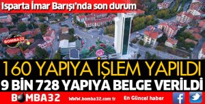 ISPARTA 9 BİN 728 YAPIYA BELGE VERİLDİ