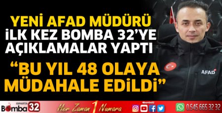 Isparta AFAD 11 ayda 48 olaya müdahale etti 