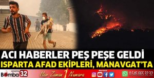 Isparta AFAD ekipleri Manavgat'ta